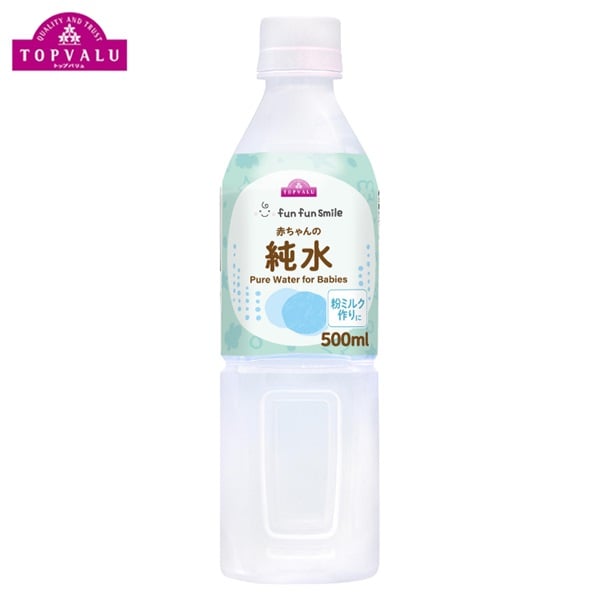fun fun smile 赤ちゃんの純水 500ml トップバリュ | イオンスタイル
