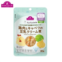 fun fun smile 鶏肉とキャベツの豆乳クリーム煮 12ヶ月頃～ ベビーフード 離乳食 トップバリュ(4549414668698)