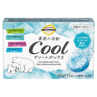 薬用入浴剤クールアソート 40g×12錠 トップバリュベストプライス