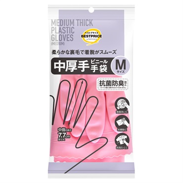 ビニール手袋 中厚手 M    トップバリュベストプライス
