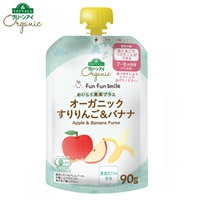fun fun smile オーガニック すりりんご&バナナ 7か月頃～ ベビーフード おやつ トップバリュ グリーンアイ(4549414677492)