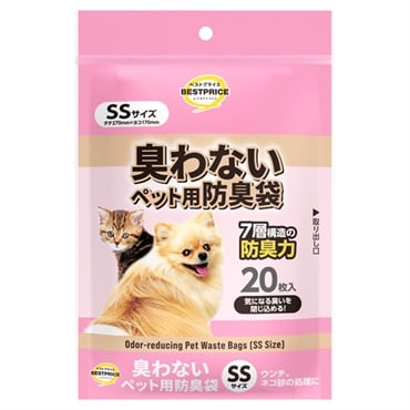 臭わないペット用防臭袋 トップバリュベストプライス(SSサイズ 20枚入)