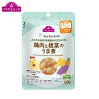 fun fun smile 鶏肉と根菜のうま煮 9ヶ月頃～ ベビーフード トップバリュ(4549414686296)