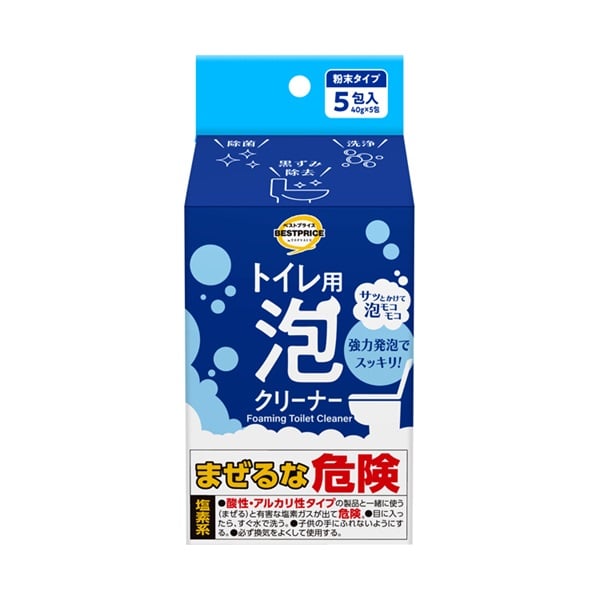 トイレ泡クリーナ   トップバリュベストプライス(5個)