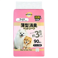 竹パルプ使用薄型消臭ペットシーツ  トップバリュ ベストプライス (TOPVALU BESTPRICE)(ワイド 90枚)