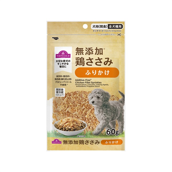 無添加 鶏ささみ トップバリュ(TOPVALU)(ふりかけ60g)