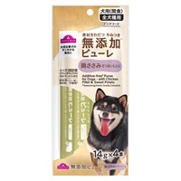 無添加ピューレ 犬用 間食 全犬種用 ドッグフード 14g×4本 TOPVALU イオントップバリュ(鶏ささみさつまいも入り)