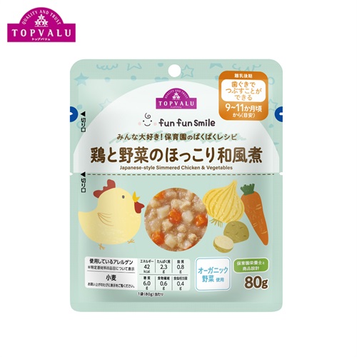 fun fun smile 鶏と野菜のほっこり和風煮 9ヶ月頃～ ベビーフード トップバリュ