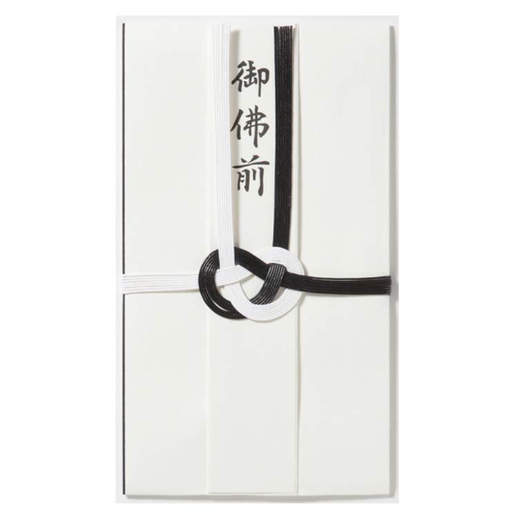 トップバリュ　東京折黒白1P 短冊2枚入(御仏前) 法要用(4549741156936)