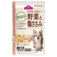 添加物に配慮 ドッグフード ささみ&野菜 60g    トップバリュ(4549741420082)