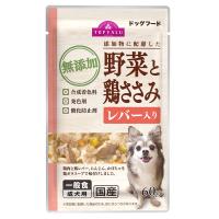 添加物に配慮 ドッグフード ささみ&野菜、レバー入り 60g    トップバリュ(4549741420099)