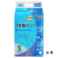 うす型パンツ Sサイズ ケース販売 22枚入×4個    トップバリュベストプライス(２２枚×４個)