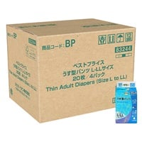 うす型パンツ L‐LLサイズ 20枚 トップバリュベストプライス(20枚×4個)