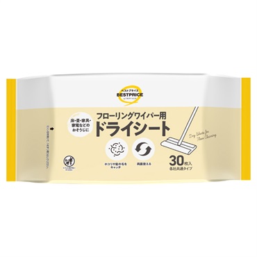 フローリングワイパー用 ドライシート 30枚    トップバリュベストプライス