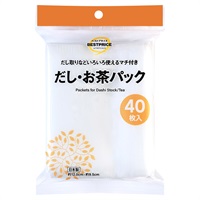 だし・お茶パック 40枚    トップバリュベストプライス(40枚入)