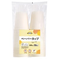 ペーパーカップ 205ml 50個    トップバリュベストプライス(50個入)