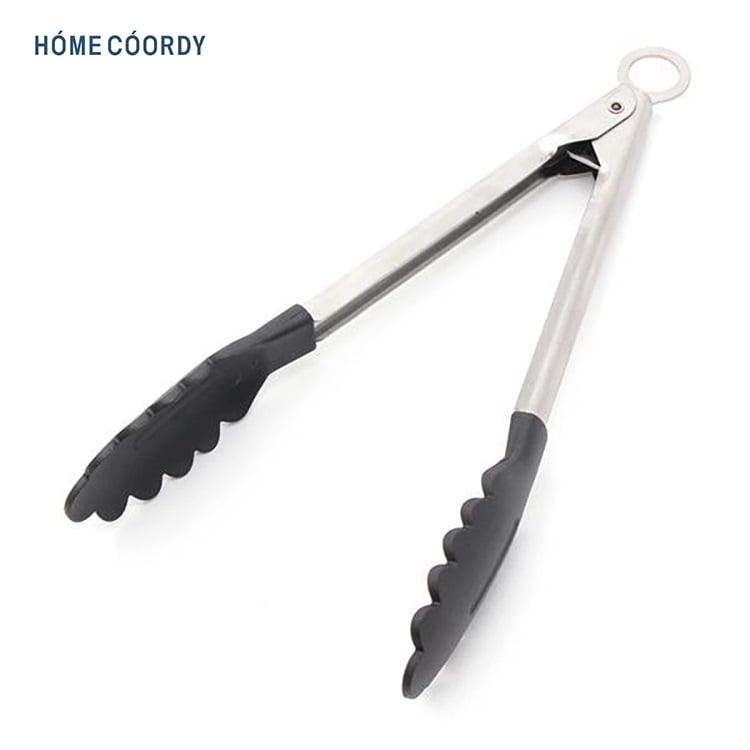 ホームコーディ　ロック付きナイロントング24cm(4549741886178)