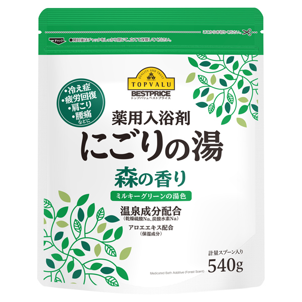 薬用入浴剤   トップバリュベストプライス(にごり湯 森の香り)