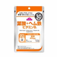 葉酸+ヘム鉄+ビタミンB6 30日分 120粒    トップバリュ(１２０粒)