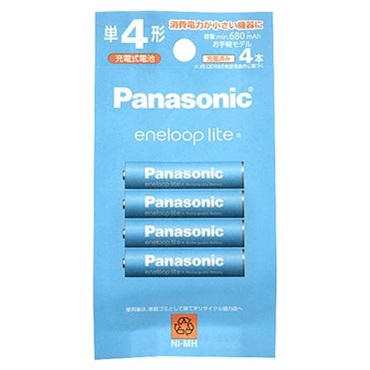 パナソニック　充電池エネループライト　４本(単４)