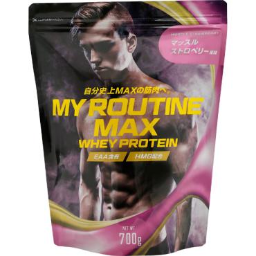 マイルーティーン MAX 700g マイルーティン MY ROUTINE ウエニ貿易(マッスルストロベリー風味)