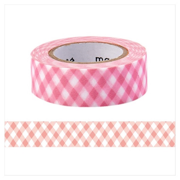 水性ペンで書けるマスキングテープ/小巻/マステ チェック | イオン