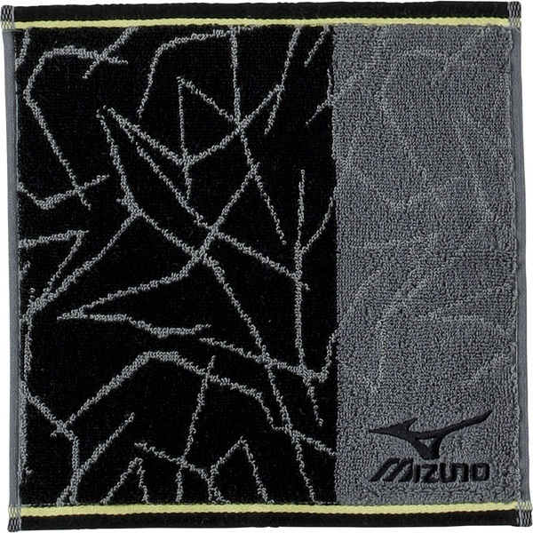 ミズノ タオルハンカチ(ブラック（P4955）)