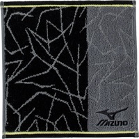 ミズノ タオルハンカチ(ブラック（P4955）)