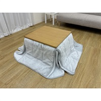 パーソナルこたつ掛ふとん 正方形 ラピアス グレー(160×160cm)