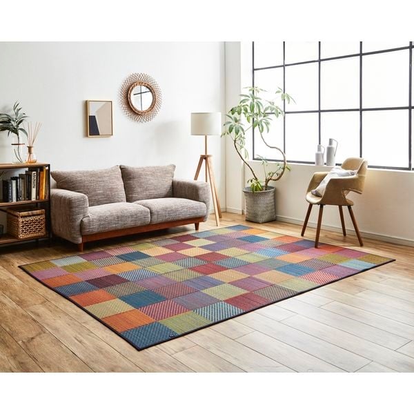 国産い草ラグ DXカラフルブロック | イオンスタイルオンライン 衣料品