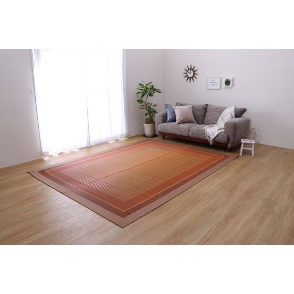 国産い草ラグ　DXランクス(ベージュ-191×300cm)