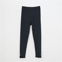 接触冷感レギンス10分丈(ワンポイント) 女の子 キッズ 110cm-130cm(ブラック-110cm)