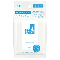 シーブリーズ フェイス&ボディ シート N 無香料 30枚 シーブリーズ SEA BREEZE ファイントゥデイ(30枚)