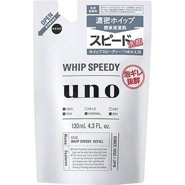 UNO ホイップスピーディー(泡洗顔) ファイントゥデイ(詰め替え 130ml)