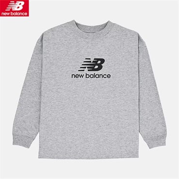 New Balance(ニューバランス) スタックドロゴロンＴ 男の子 女の子 キッズ130cm-160cm(ライトグレー-130cm)