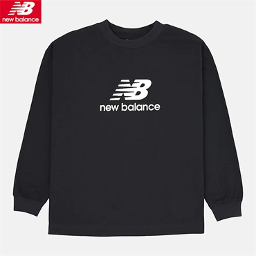 New Balance(ニューバランス) スタックドロゴロンＴ 男の子 女の子 キッズ130cm-160cm(ブラック-130cm)