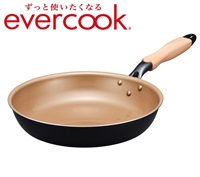 【みーちゃん】evercook エバークック フライパン ガス火専用 軽量 evercook エバークック ガス火専用フライパン 500日保証