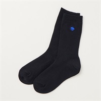 POLO BRITISH COUNTRY SPIRIT(ポロ・ビーシーエス)  ハイクルー丈ソックス キッズ 男の子 女の子(ネイビー-16-18cm)