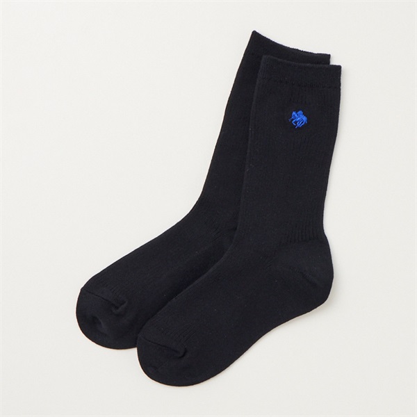 POLO BRITISH COUNTRY SPIRIT(ポロ・ビーシーエス)  ハイクルー丈ソックス キッズ 男の子 女の子(ネイビー-20-22cm)