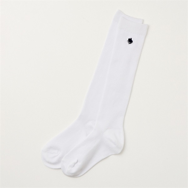 POLO BRITISH COUNTRY SPIRIT(ポロ・ビーシーエス)  ハイソックス キッズ 男の子 女の子(ホワイト-20-22cm)