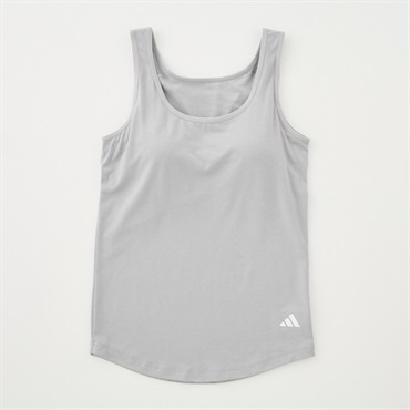 adidas(アディダス) タンクトップ カップ付き ベア天竺生地 女の子 キッズ150cm-165cm(グレー-150cm)