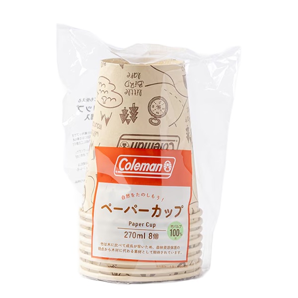コールマン ペーパーカップ 270ml×8個 Coleman 伊藤忠リーテイルリンク(270ml×8個)