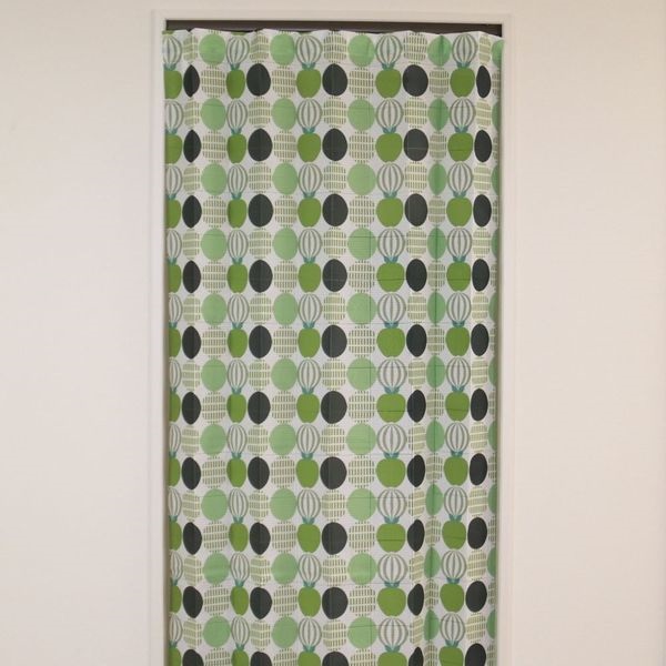 間仕切りプリントレース(サークル（グリーン）-100×250cm 1枚入)