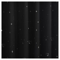 既成 4枚組 カーテン ミッキーマウス スター柄(100×200（198）cm)
