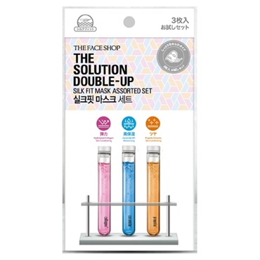 THE FACE SHOP シートマスク Wケアシートマスク Sフィット アソートセット 3種各1枚 ザ フェイス