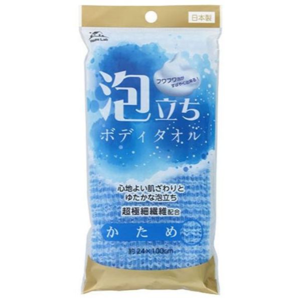 HouseLab 泡立ちボディタオル 1枚 ハウスラボ HouseLab 有本カティ(かため)