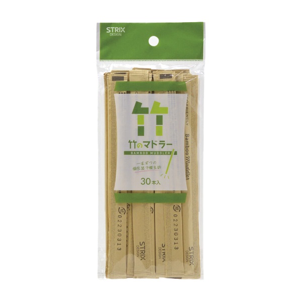 【一竹商品】 竹のマドラー 30本 ストリックスデザイン | イオンスタイル