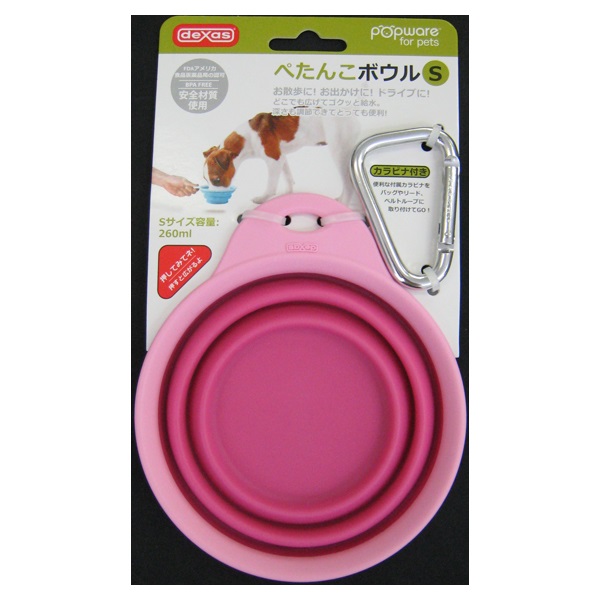 Popware ぺたんこボウル S デクサス dexas ライトハウス(ピンク)