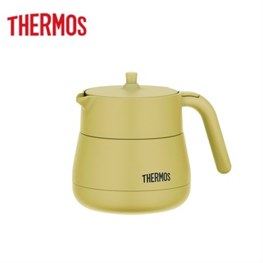 サーモス　真空断熱ティーポット　TTE-450　THERMOS　保冷　保温(ベージュ)