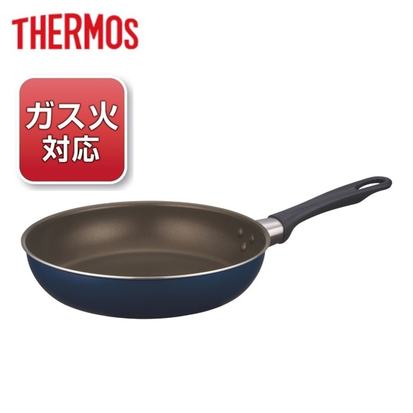 サーモス　フライパン　ネイビー　ガス火専用　KFI　THERMOS(24cm)